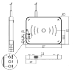 BRD-DC06 RFID UHF Reader Έξυπνη συσκευή εγγραφής ετικετών RFID και συσκευή ανάγνωσης USB Tablet Desktop ISO 18000-6C/6B